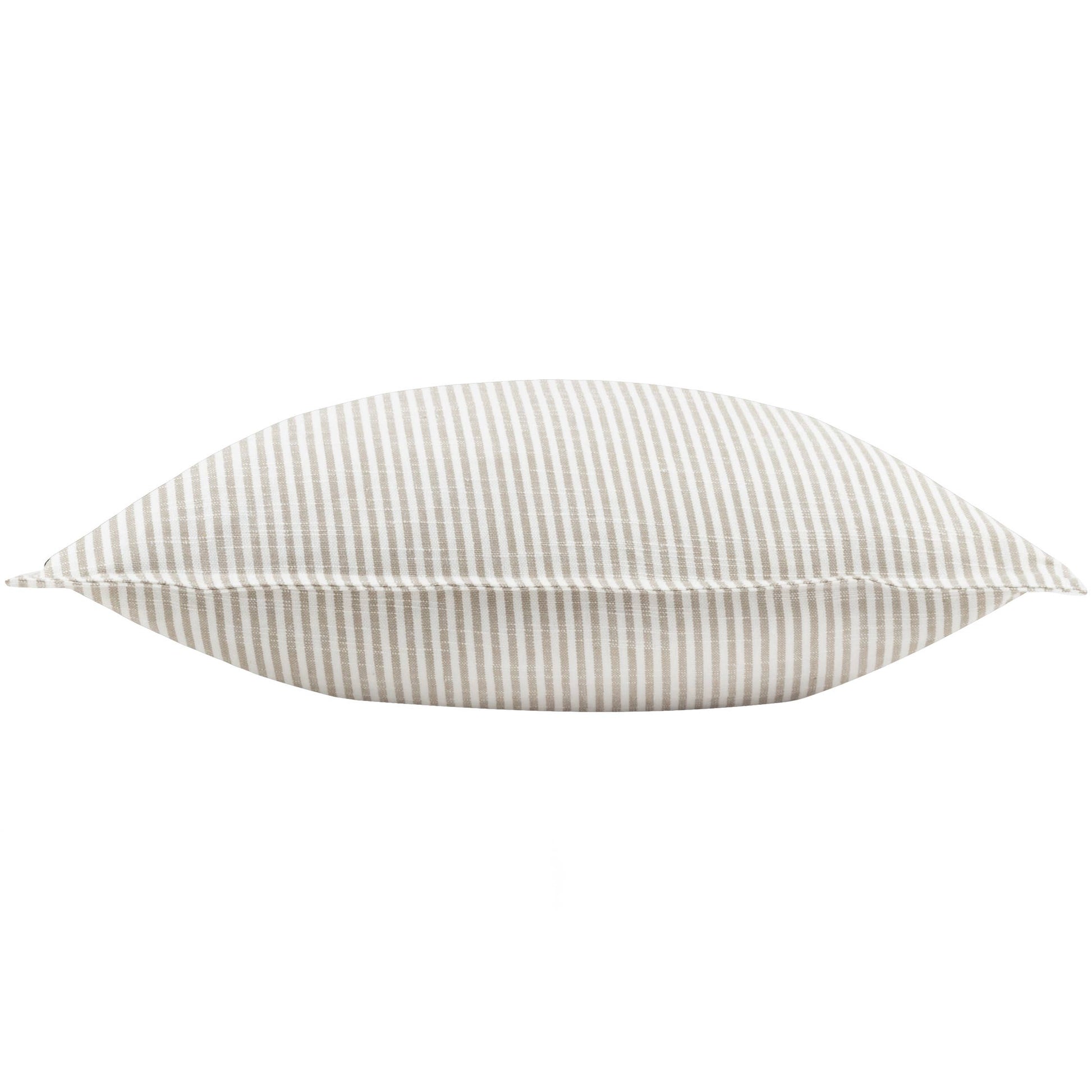 Truro Stripe Reversible Cushion Natural - Bluebell and Willow