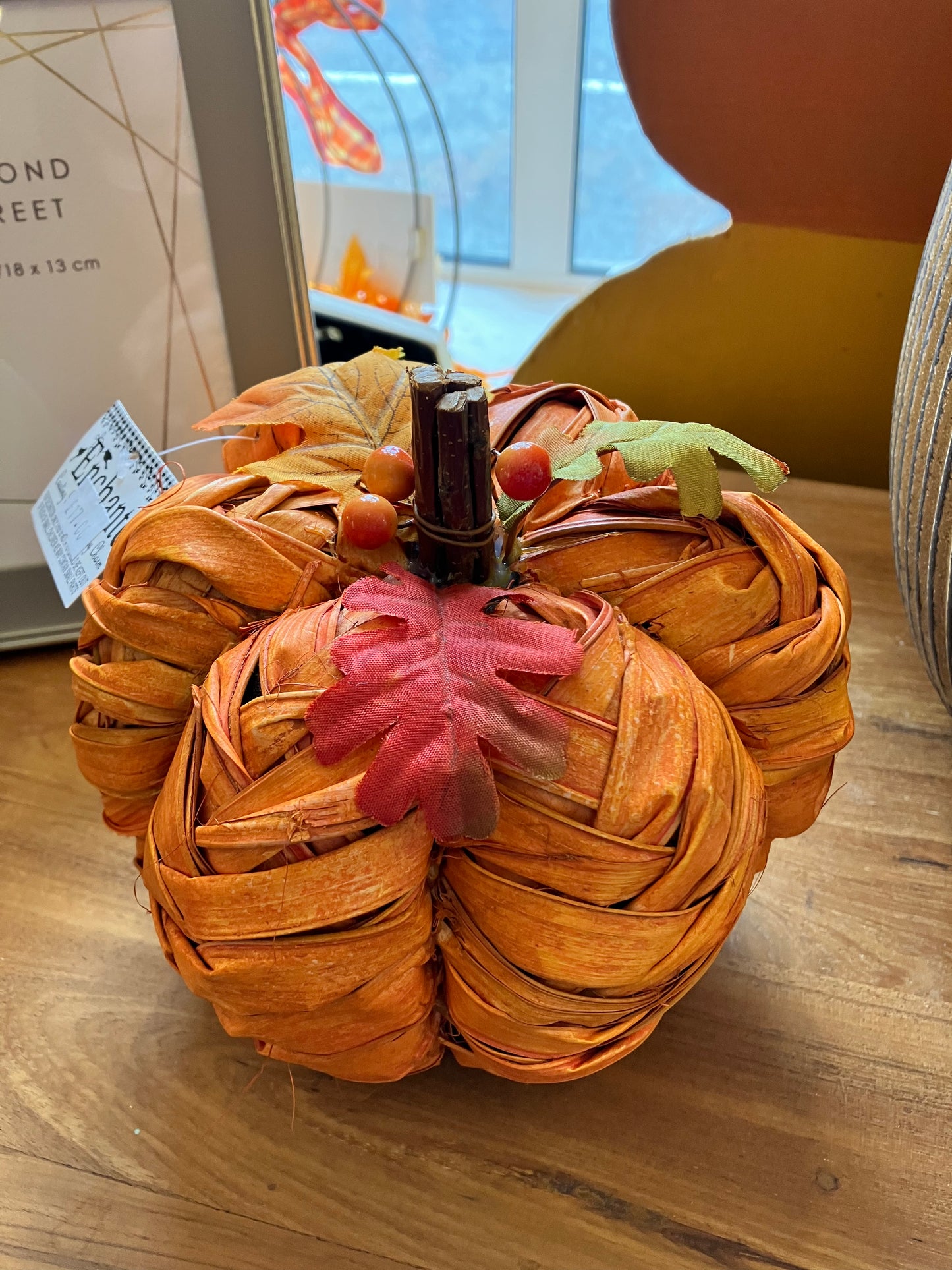 Rustic Woven Pumpkin - Bluebell and Willow