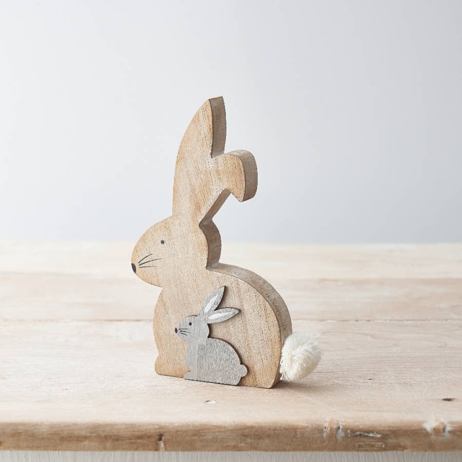 Rabbit Ornament, 17.5cm - Bluebell and Willow