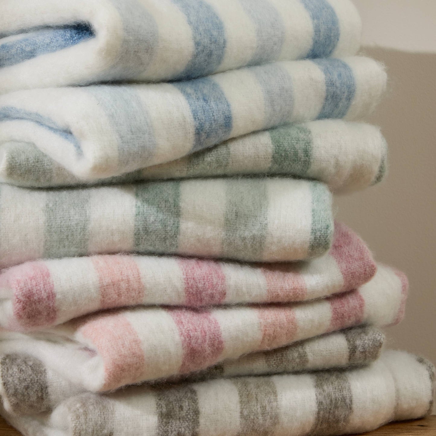Beechwood Woven Stripe Throw Sky Blue - Bluebell and Willow
