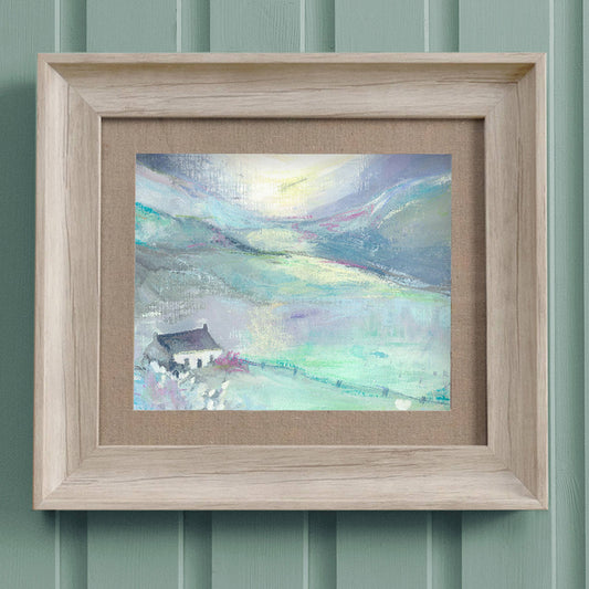 Lavender Framed Print Birch: Birch / - Bluebell and Willow