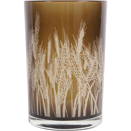 Wheatfields Glass Candle Holder Large - Bluebell and Willow