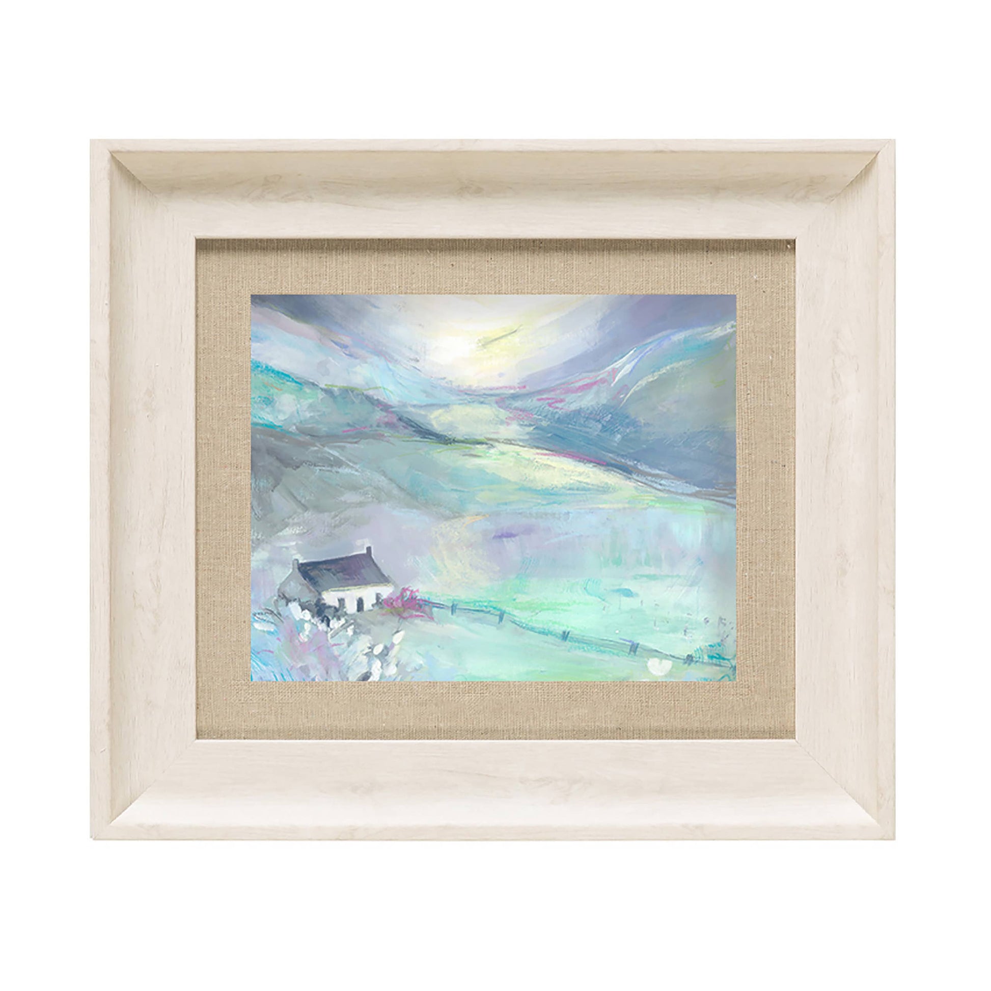 Lavender Framed Print Birch: Birch / - Bluebell and Willow