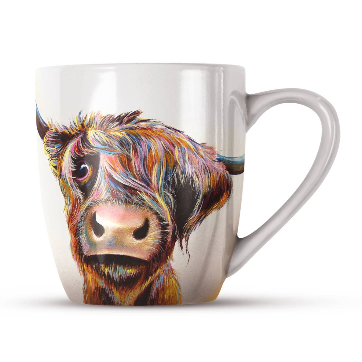 A Bad Hair Day Highland Cow Bone China Mug - Bluebell and Willow