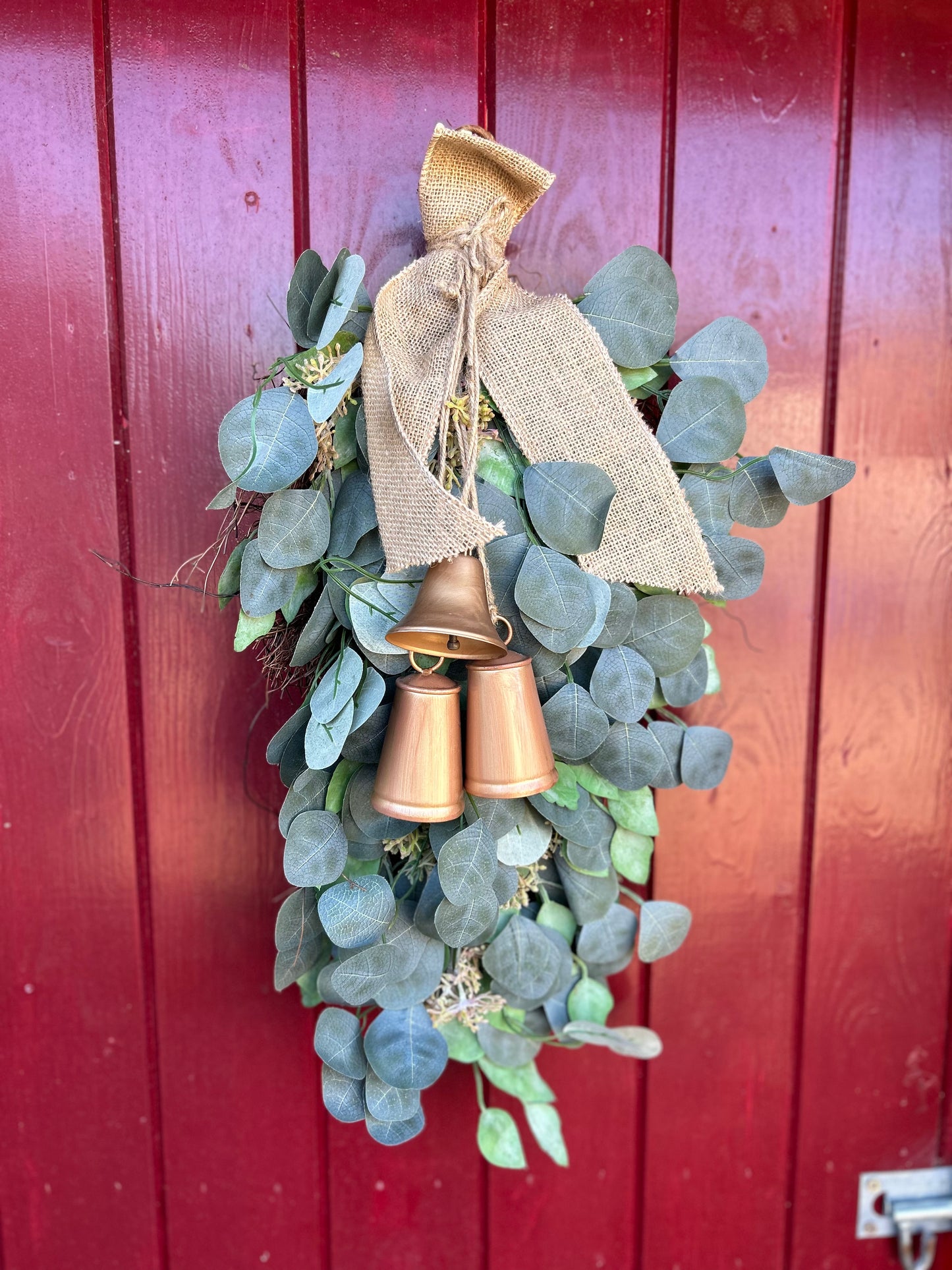 Eucalyptus and Copper Bell Swag - Bluebell and Willow