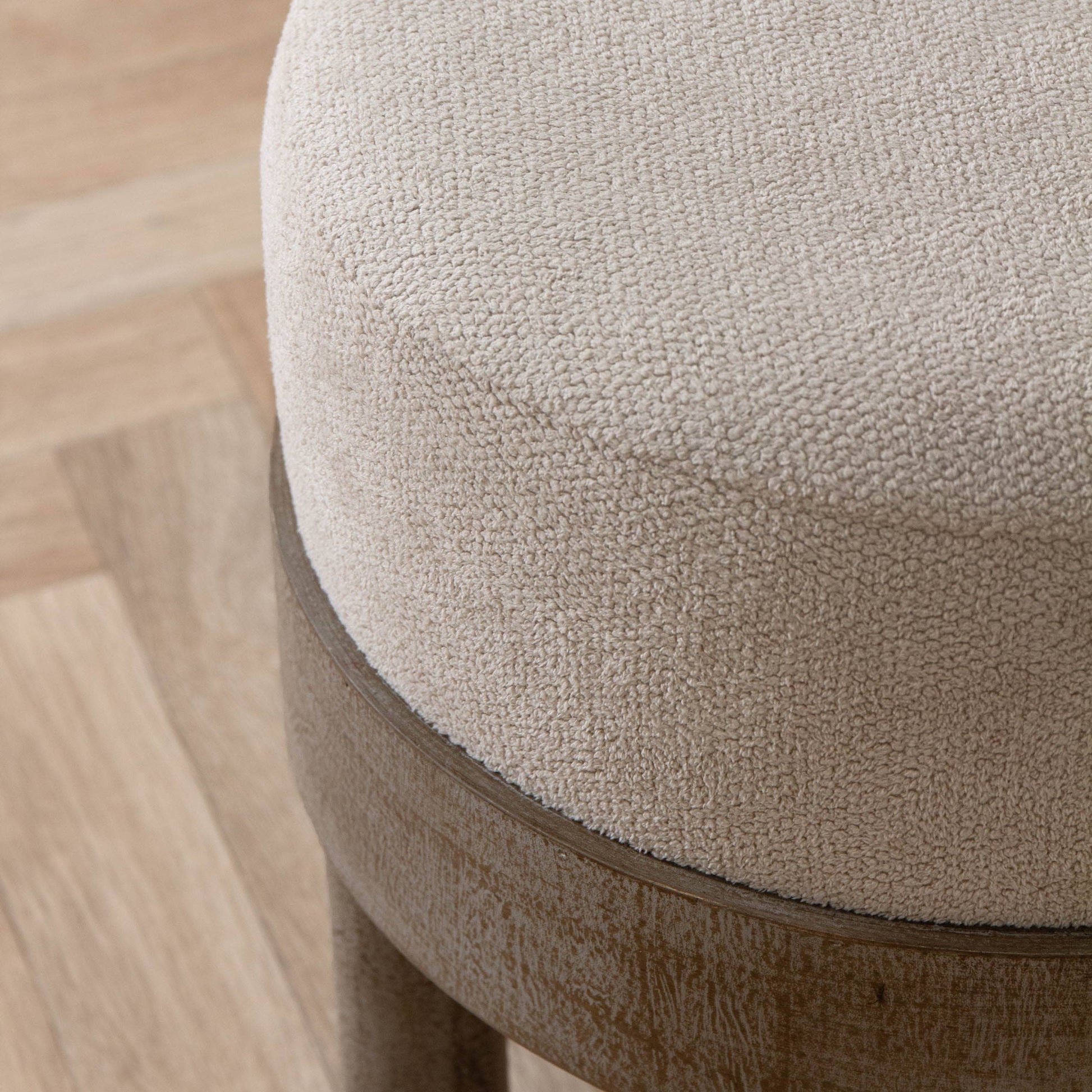 Ebbett Wooden Footstool Ecru - Bluebell and Willow