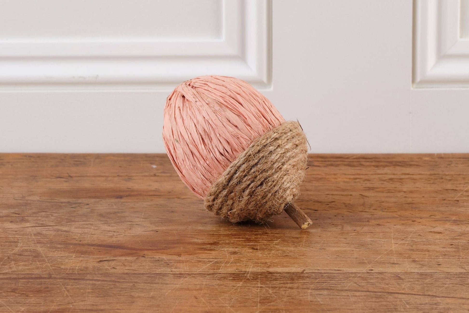Rope and Paper Acorns (Green, Light Maroon and Rose) - Bluebell and Willow