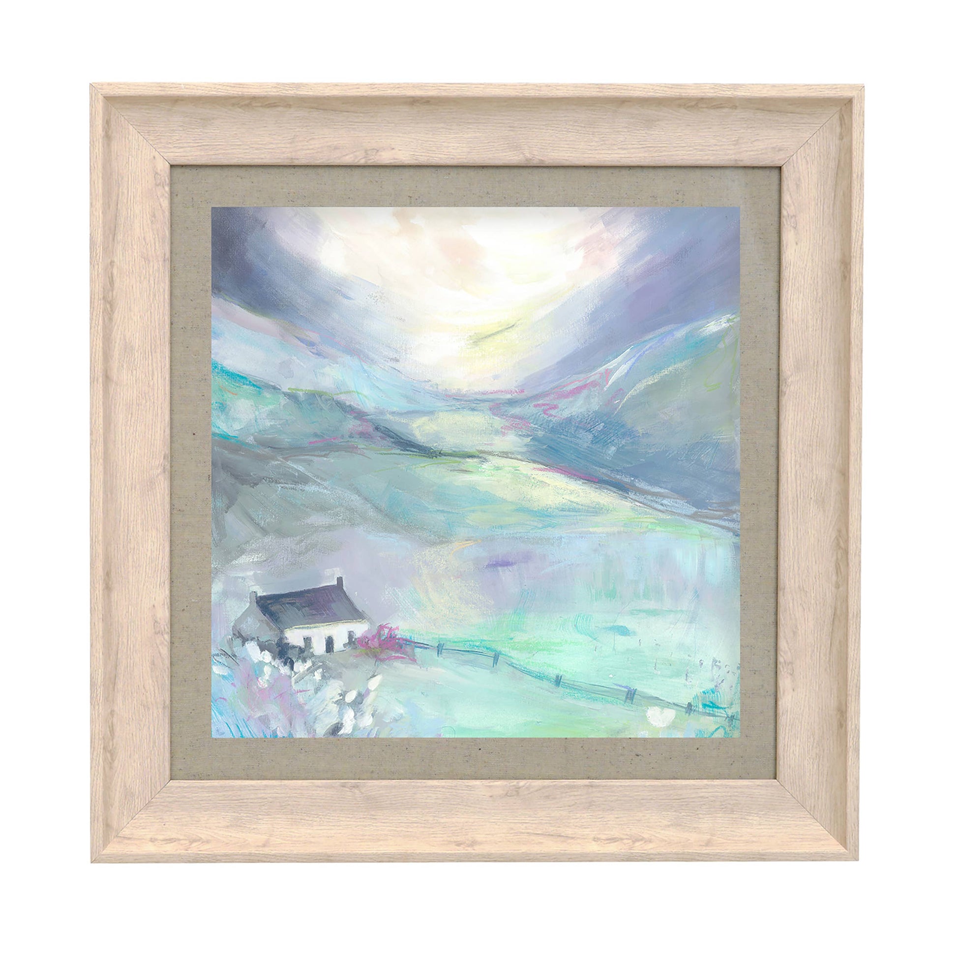 Lavender Framed Print Birch: Birch / - Bluebell and Willow