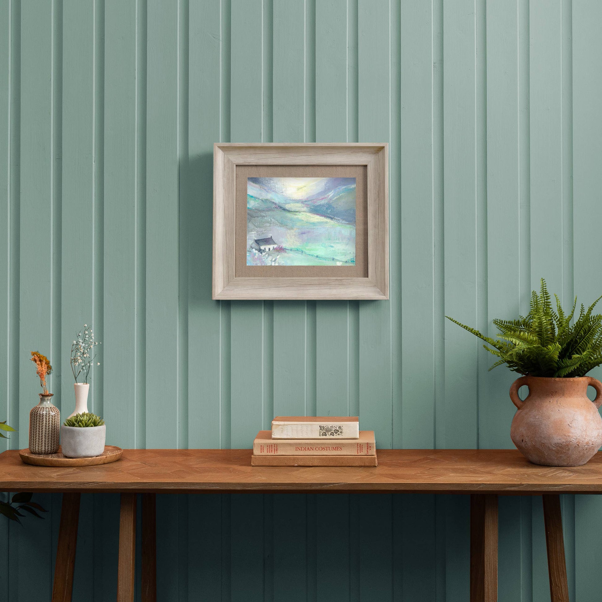 Lavender Framed Print Birch: Birch / - Bluebell and Willow