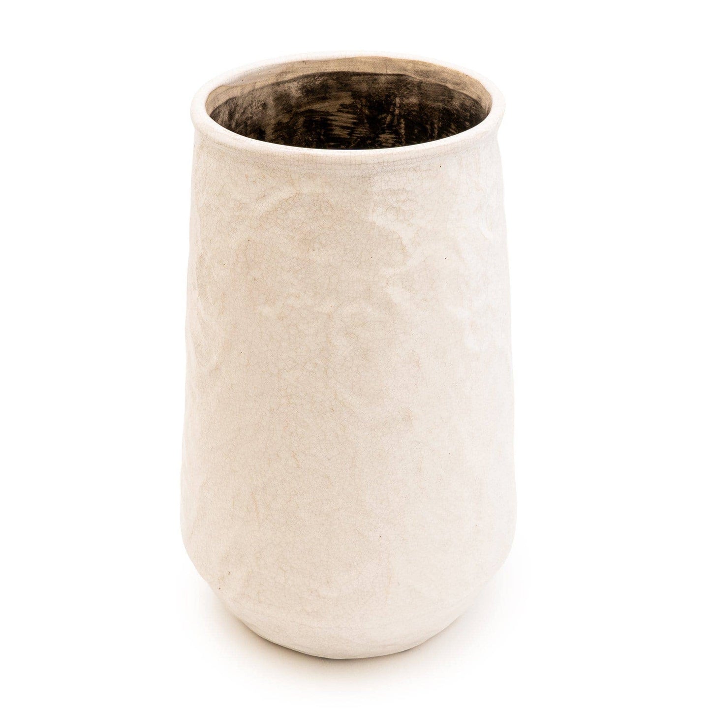 Large White Conical Vase