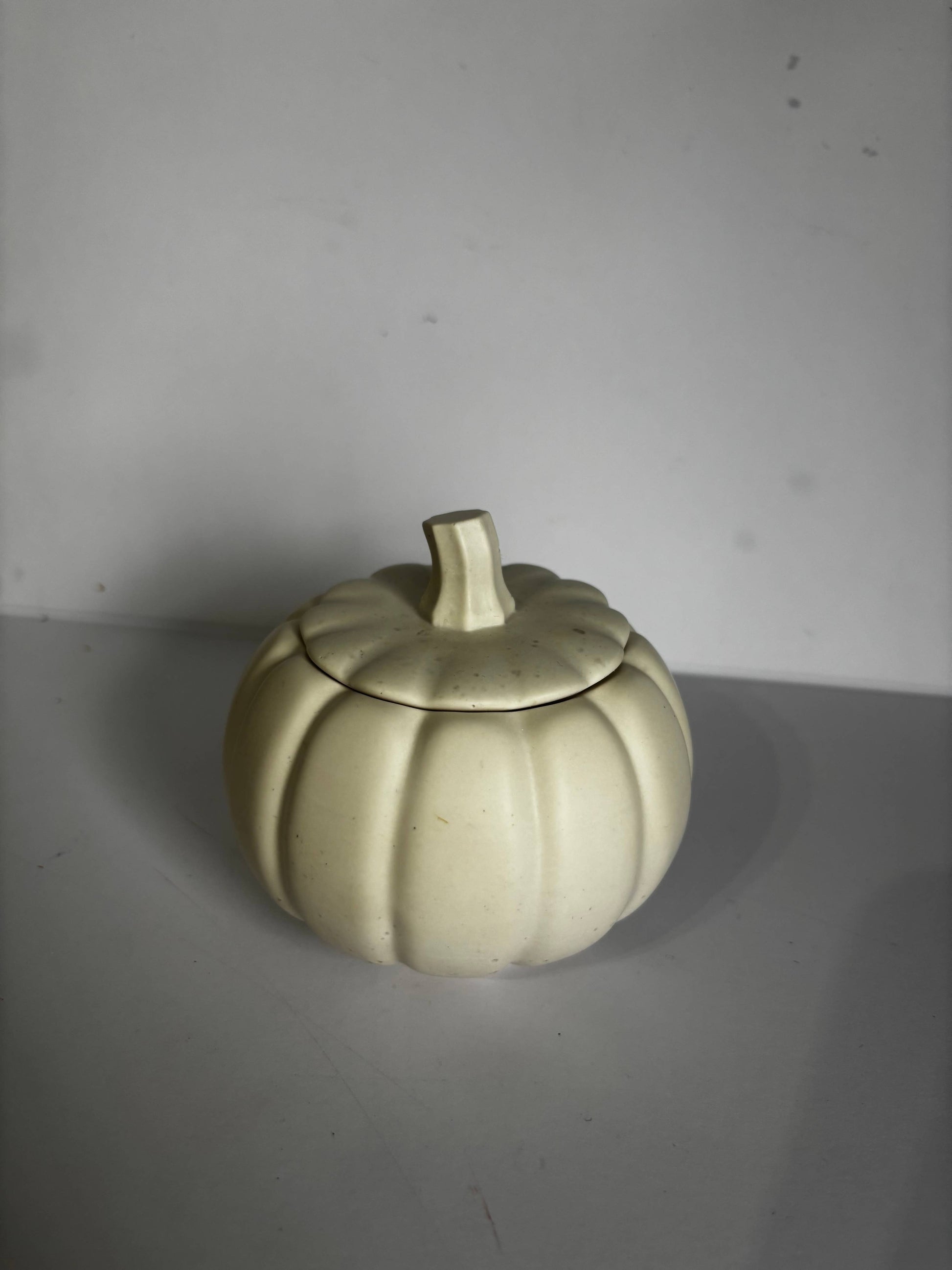 Pumpkin Candle | Trinket Pot: White - Bluebell and Willow