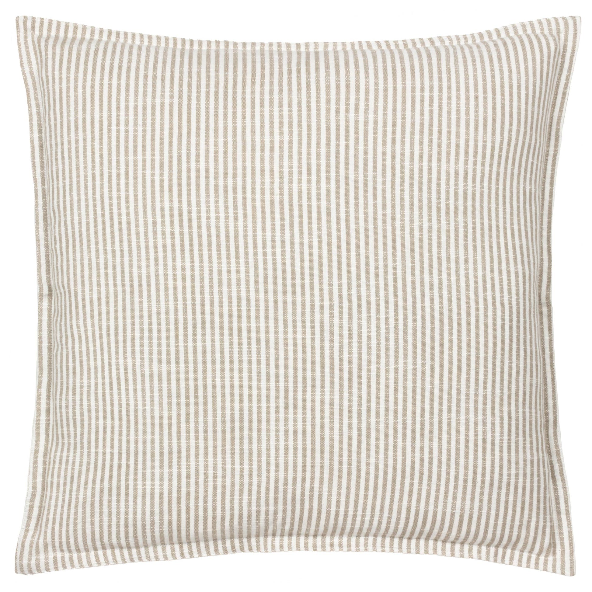 Truro Stripe Reversible Cushion Natural - Bluebell and Willow
