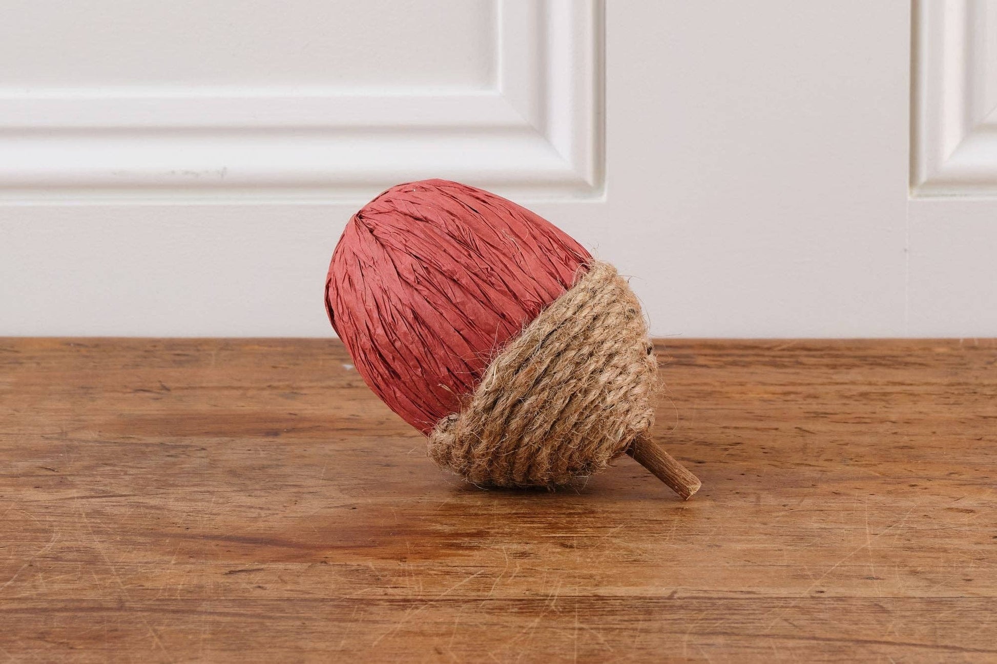 Rope and Paper Acorns (Green, Light Maroon and Rose) - Bluebell and Willow