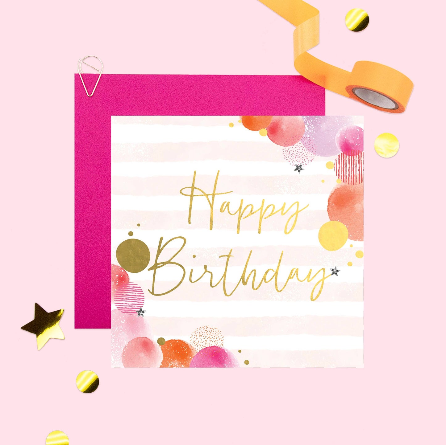 Happy Birthday, Handmade Greeting Card - Bluebell and Willow