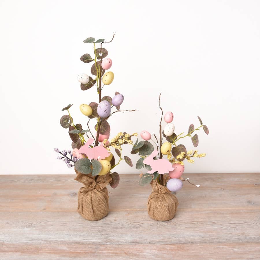 Artificial Easter Egg Tree 34cm - Bluebell and Willow