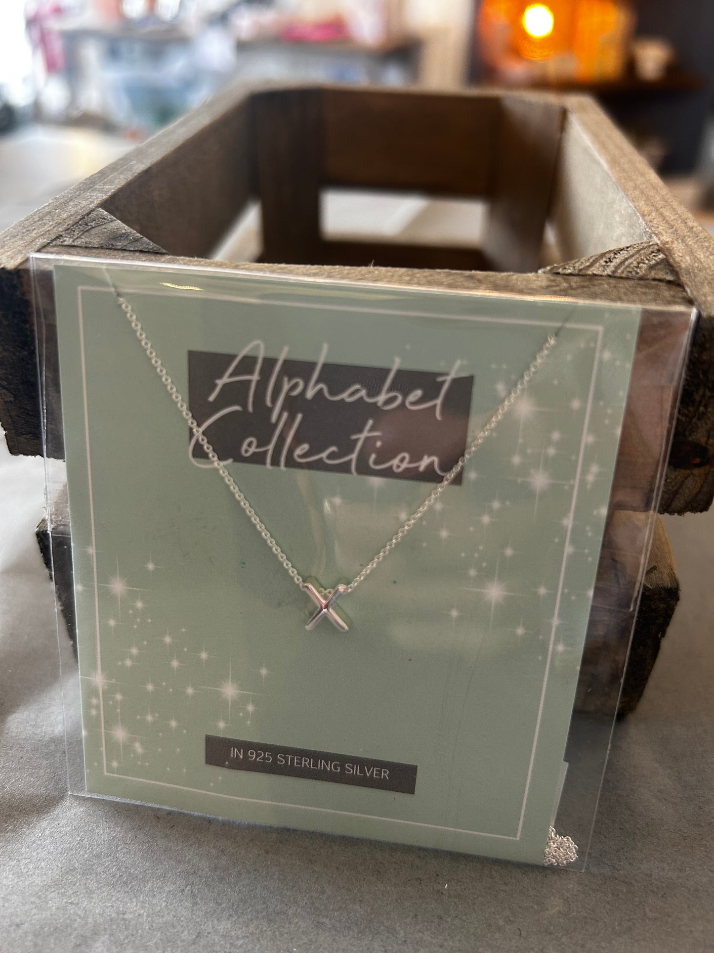 Beginnings Sterling Silver Letter Necklace - Bluebell and Willow
