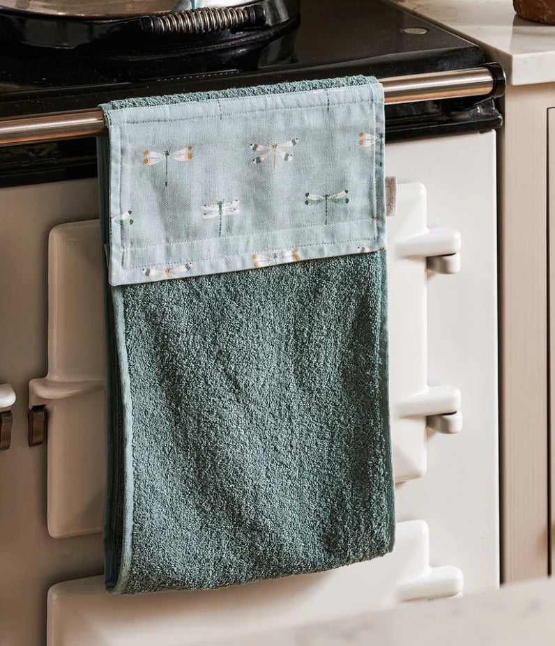 Sophie Allport Watercolour dragofly - roller hand towel - Bluebell and Willow