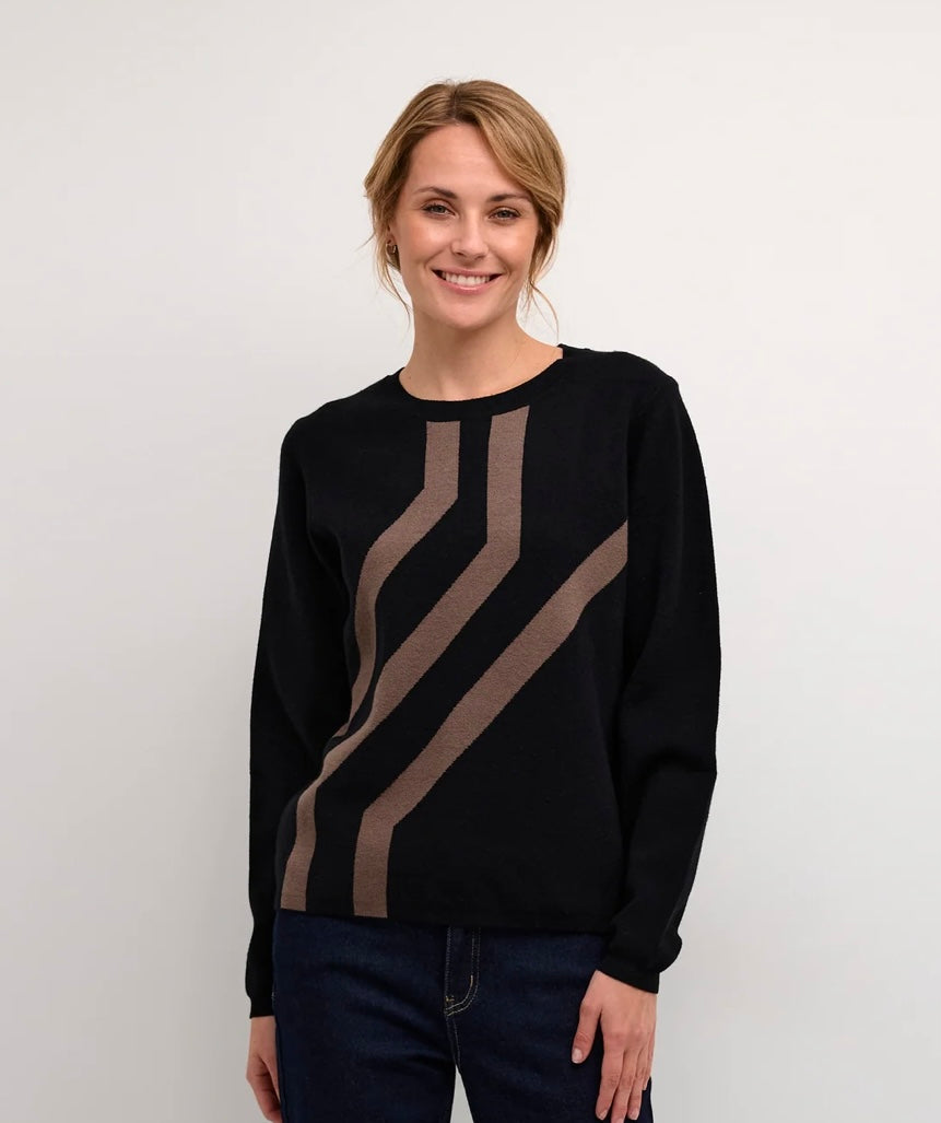 Aicha Jaquard Jumper - XS - Bluebell and Willow