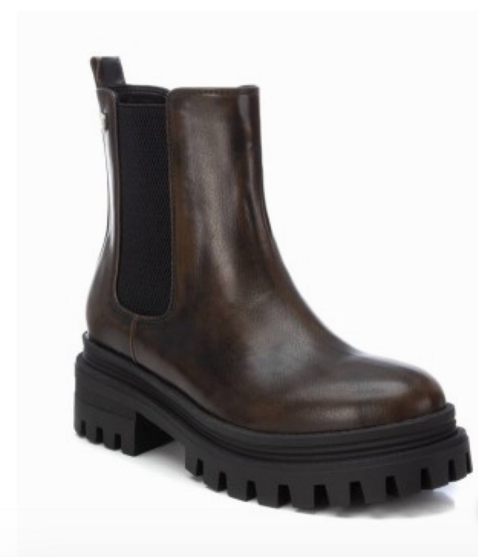 XTI Bronze Chunky Ankle Boots - size 36, 37 & 39 - Bluebell and Willow