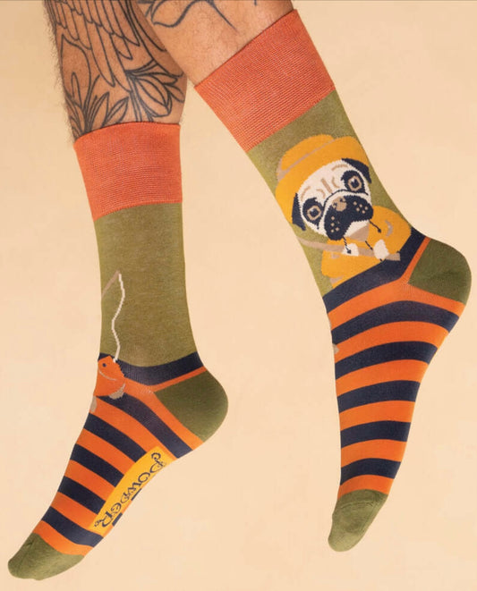 Powder Men’s Socks - Pug - Bluebell and Willow
