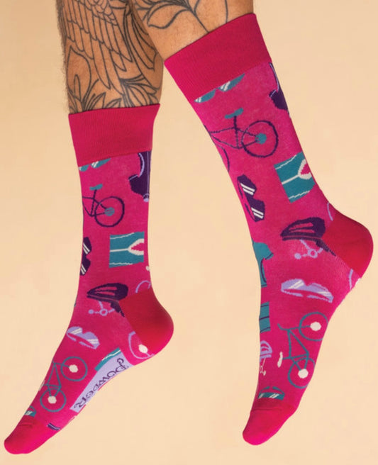 Powder Men’s Socks - Biking - Bluebell and Willow