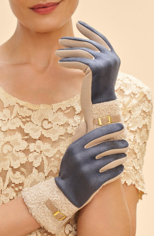 Powder Audrey gloves - denim - Bluebell and Willow