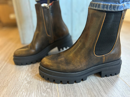 XTI Bronze Chunky Ankle Boots - size 36, 37 & 39 - Bluebell and Willow