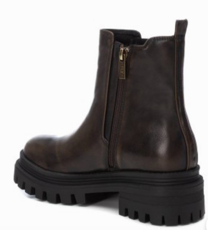 XTI Bronze Chunky Ankle Boots - size 36, 37 & 39 - Bluebell and Willow