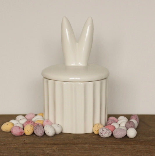 Ceramic Bunny Storage Pot - Bluebell and Willow