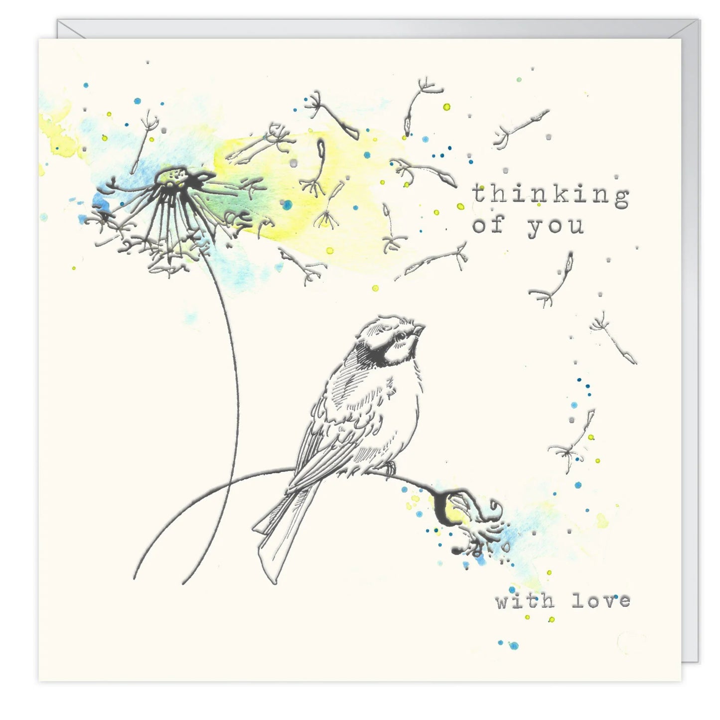 “Thinking of You with Love” Card - Bluebell and Willow
