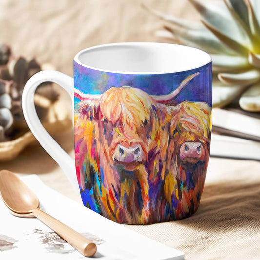 Cow Couple Bone China Mug - Bluebell and Willow
