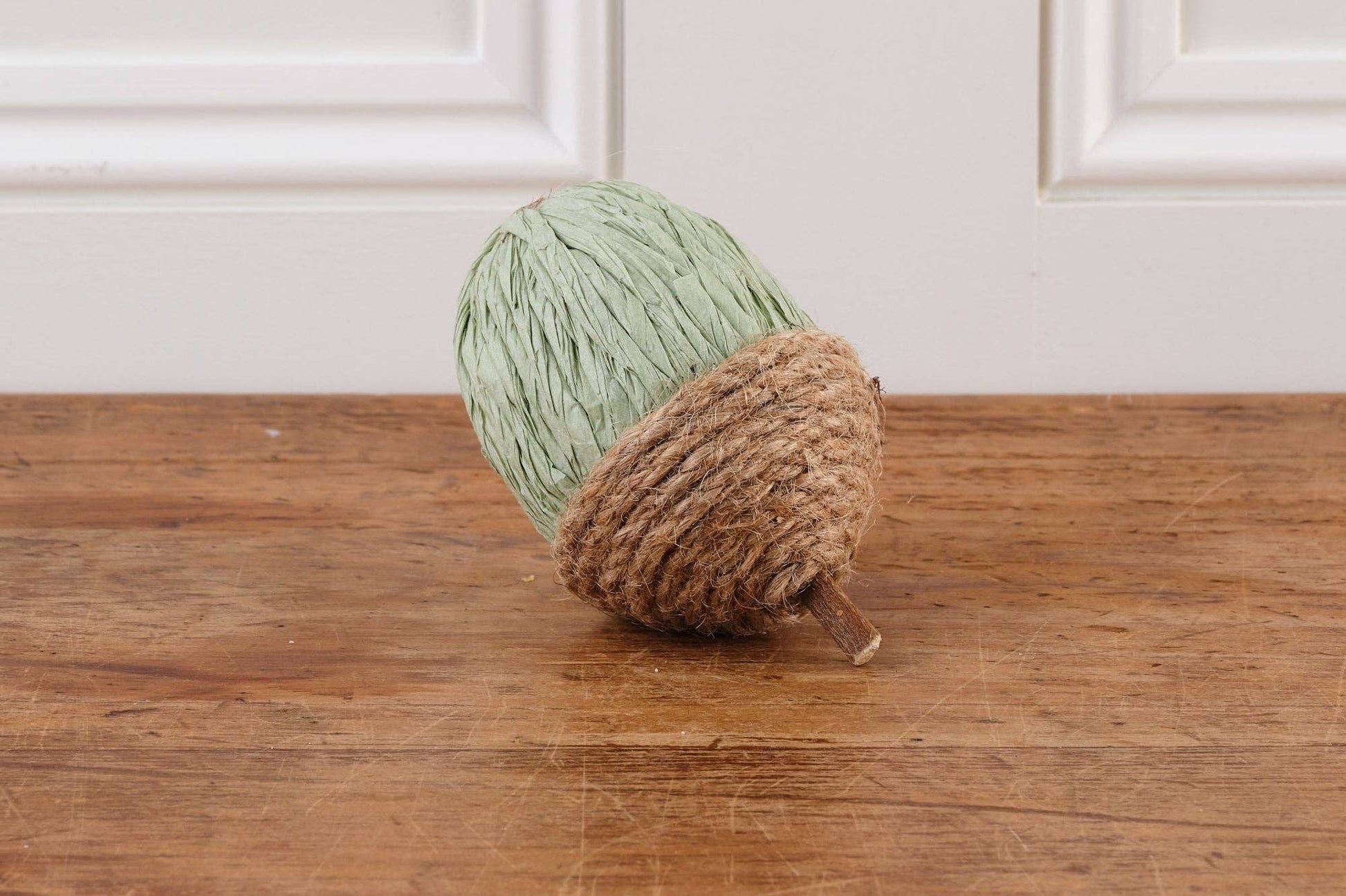 Rope and Paper Acorns (Green, Light Maroon and Rose) - Bluebell and Willow