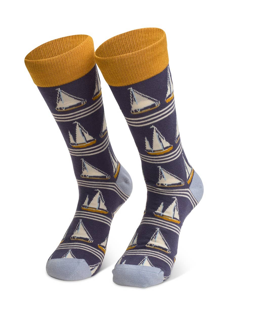 Men’s Bamboo Socks - Navy Yachts - Bluebell and Willow