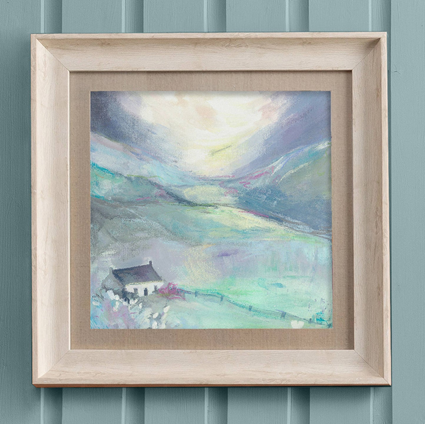 Lavender Framed Print Birch: Birch / - Bluebell and Willow