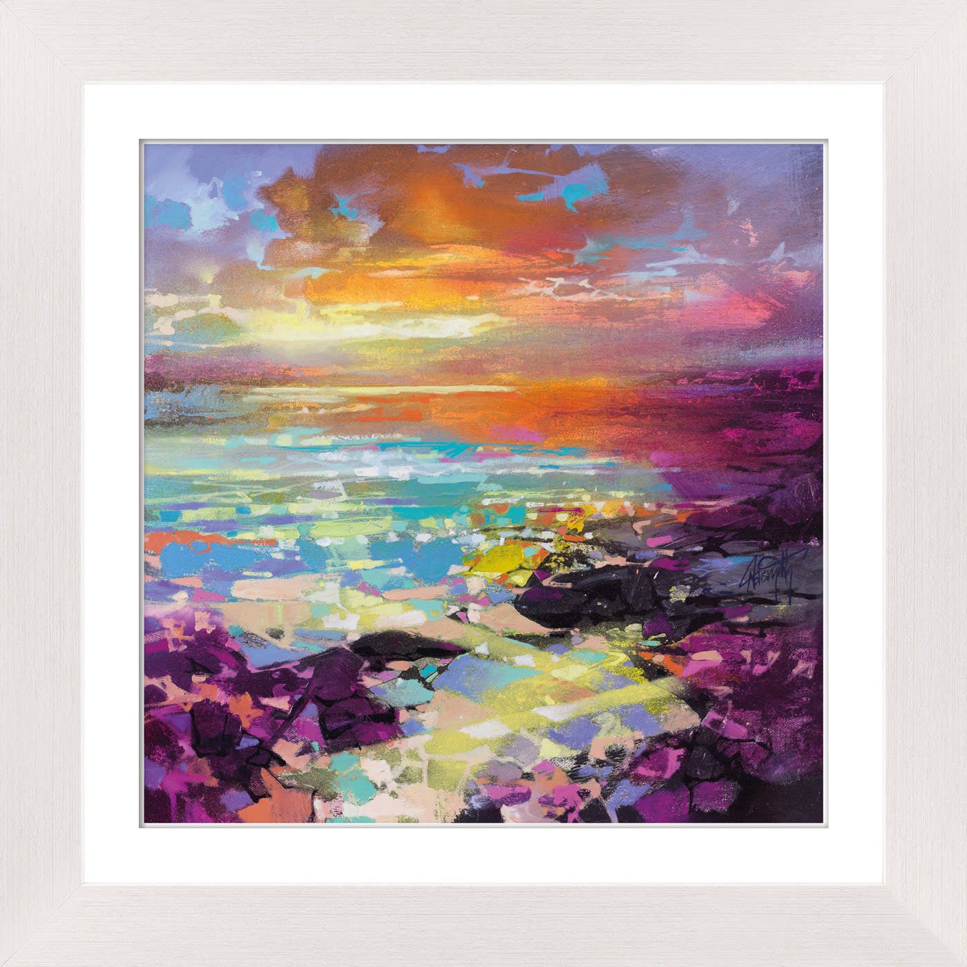 Fractal Coast Framed
