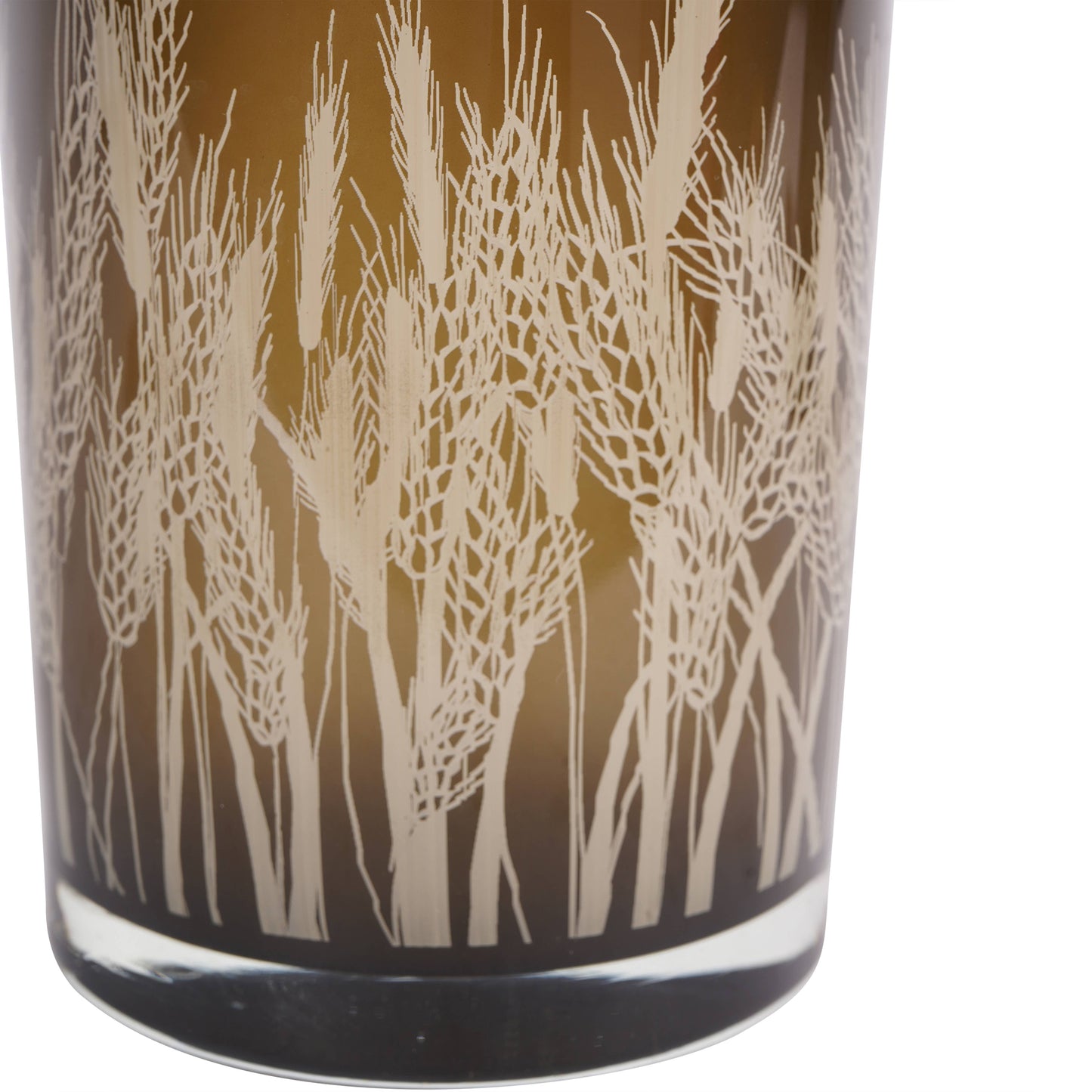 Wheatfields Glass Candle Holder Large - Bluebell and Willow