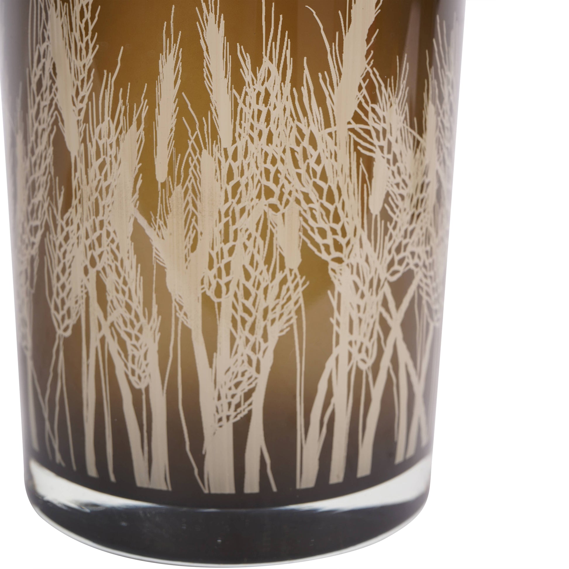 Wheatfields Glass Candle Holder Large - Bluebell and Willow
