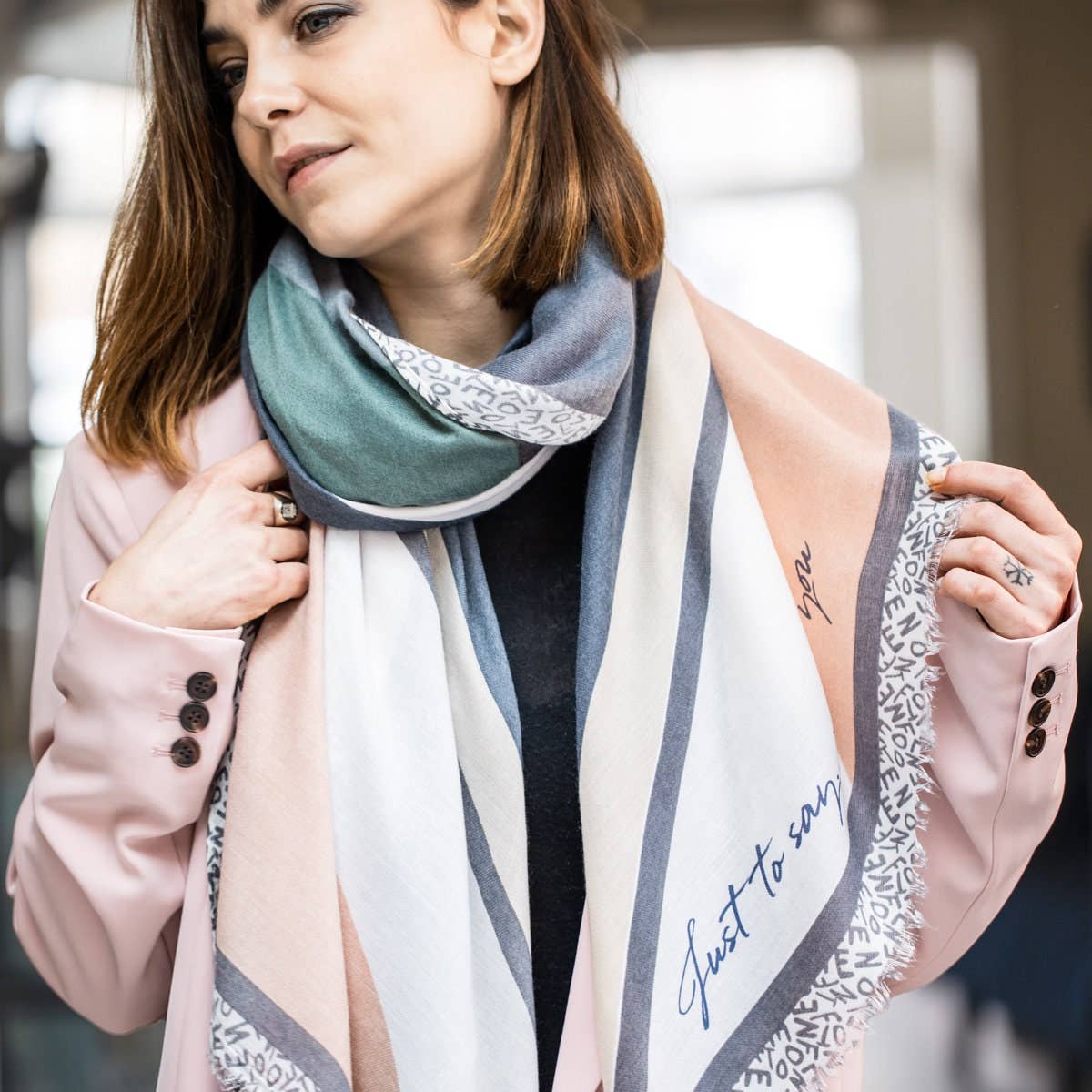 Zodiac Print Scarf