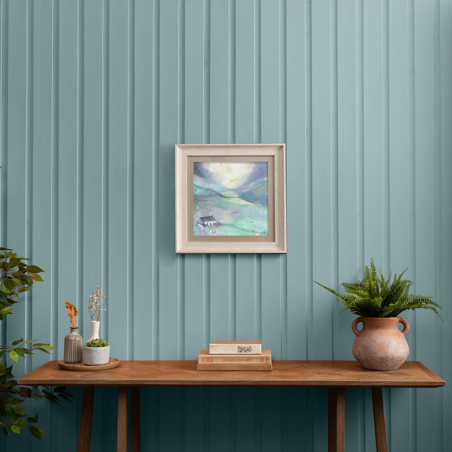Lavender Framed Print Birch: Birch / - Bluebell and Willow