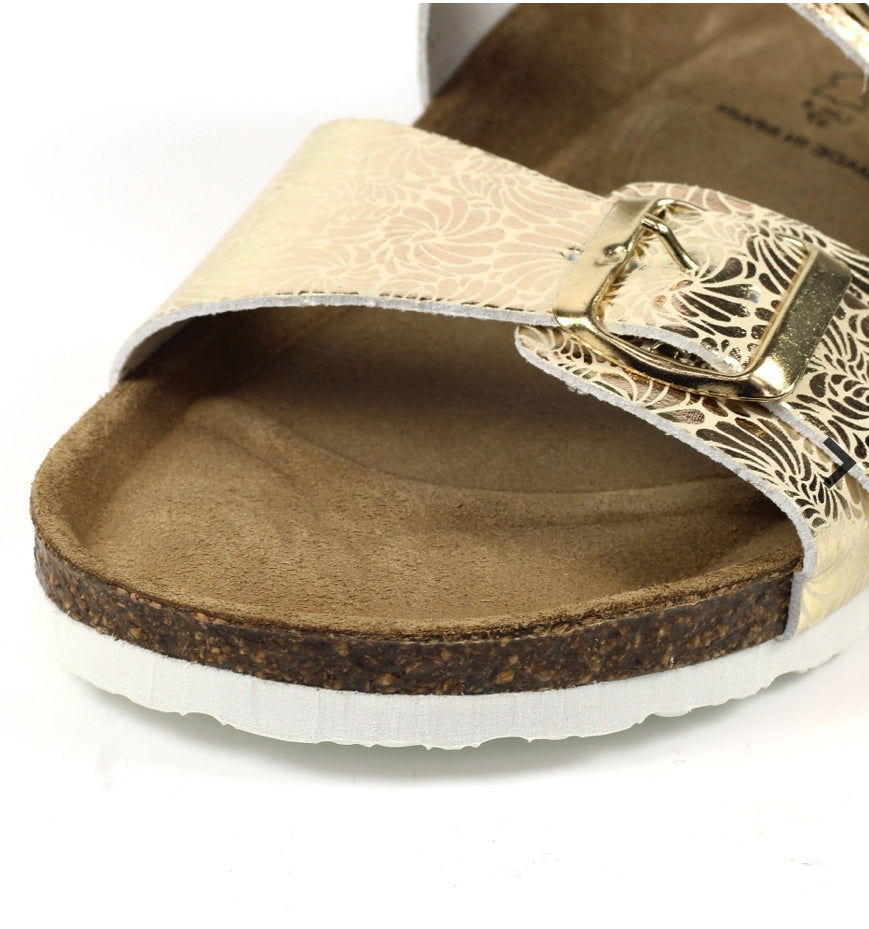 Lazy Dogz Episode Gold Sandals 3 left