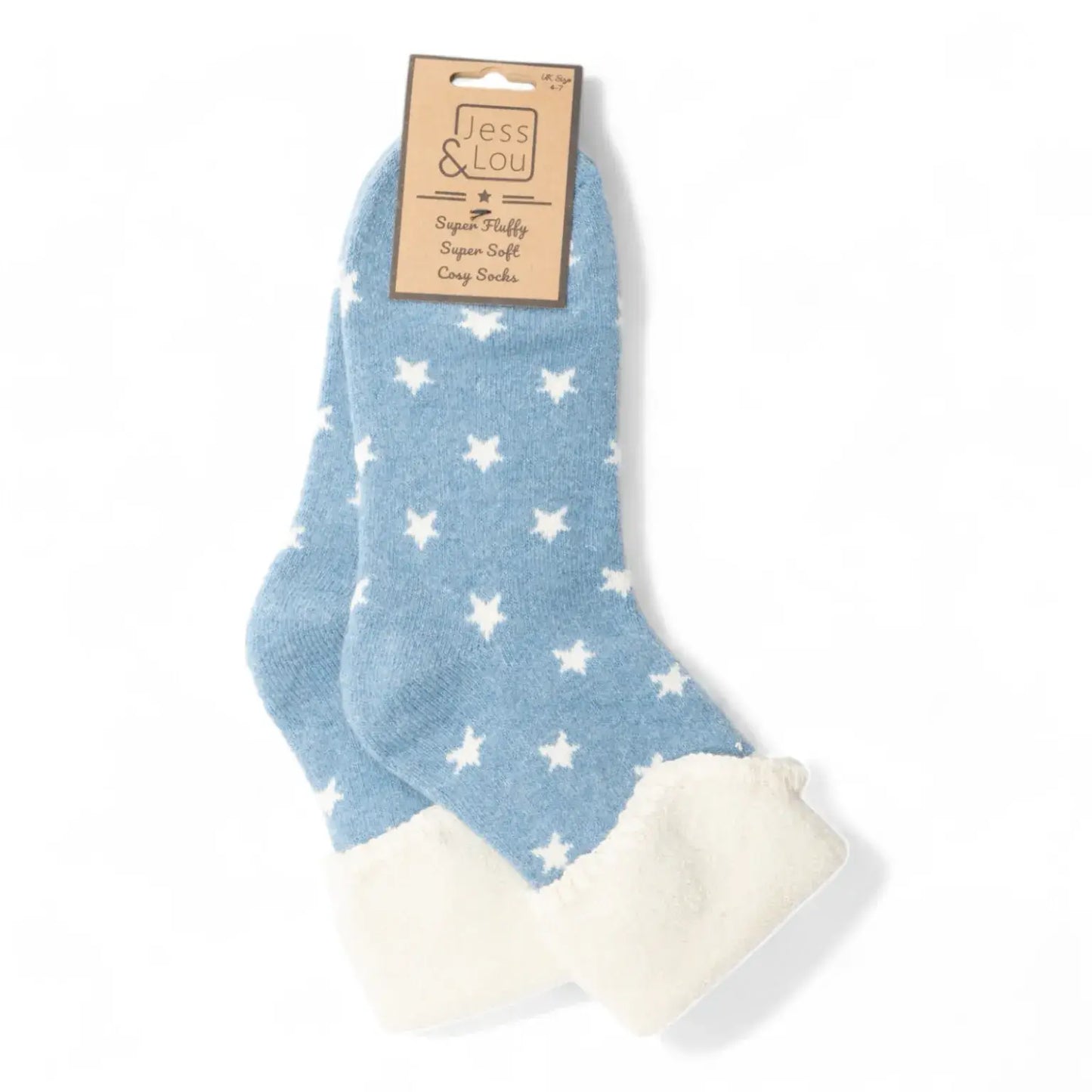 Star Cosy Cuff Socks : Pink