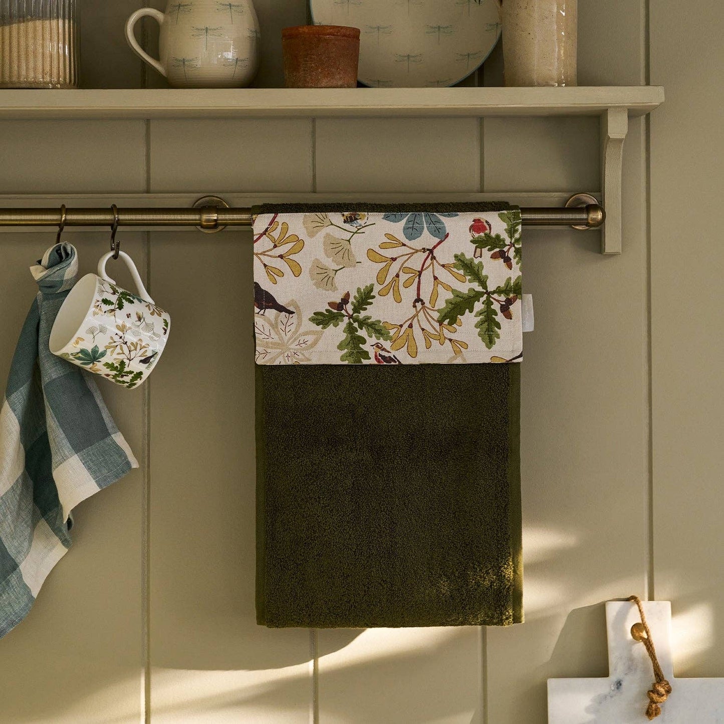 Orchard Birds Roller Hand Towel
