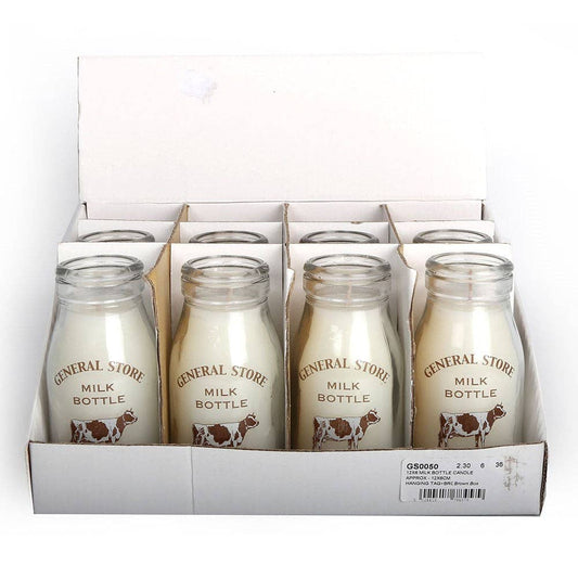 Vanilla Milk Bottle Candle - Bluebell and Willow