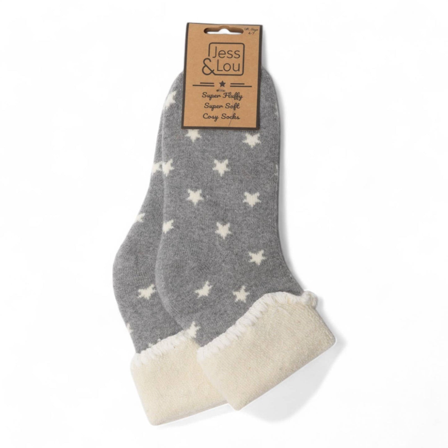 Star Cosy Cuff Socks : Pink