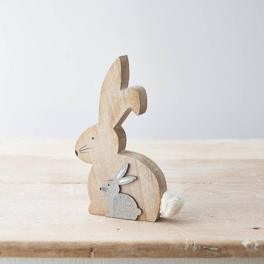Rabbit Ornament, 17.5cm - Bluebell and Willow