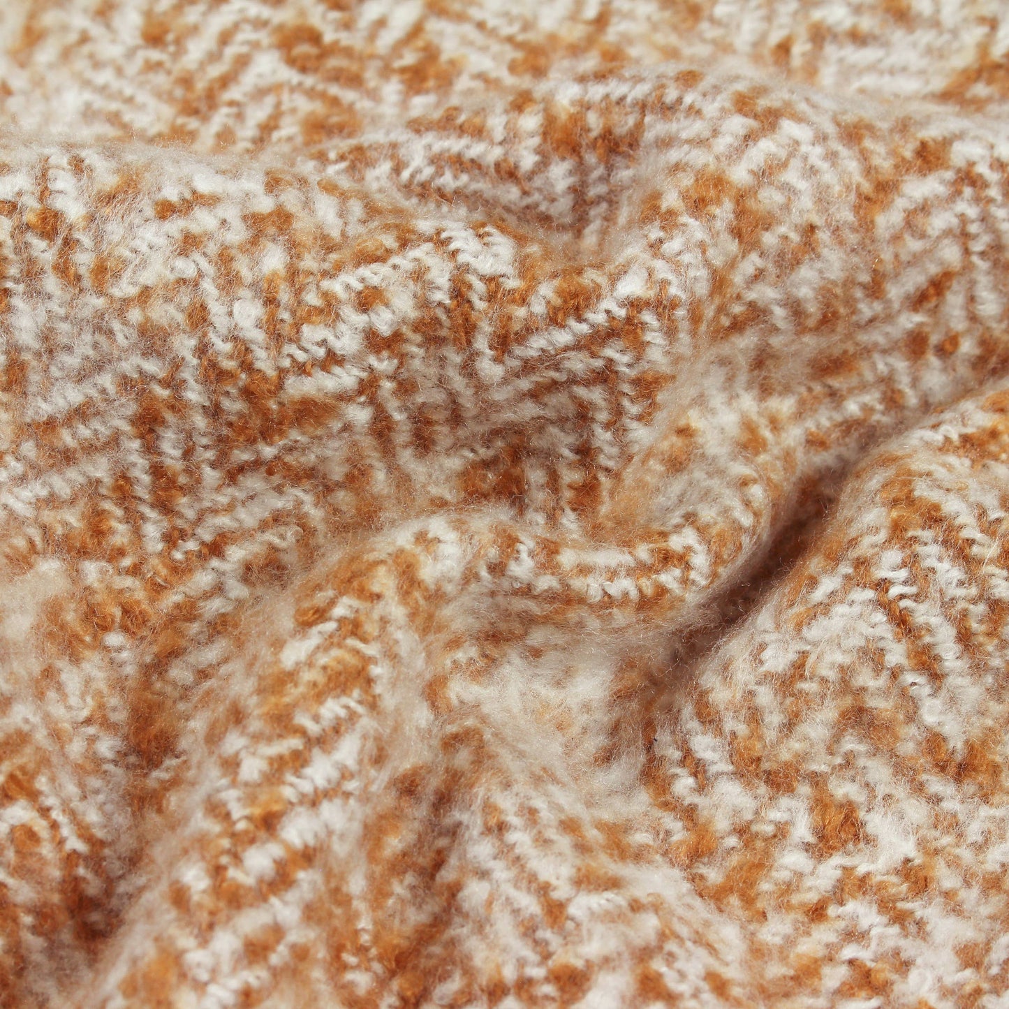 Weaver Herringbone Throw Golden Orange