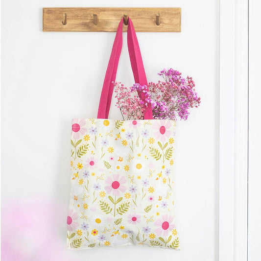 Daisy & Duck Print Tote Bag - Bluebell and Willow