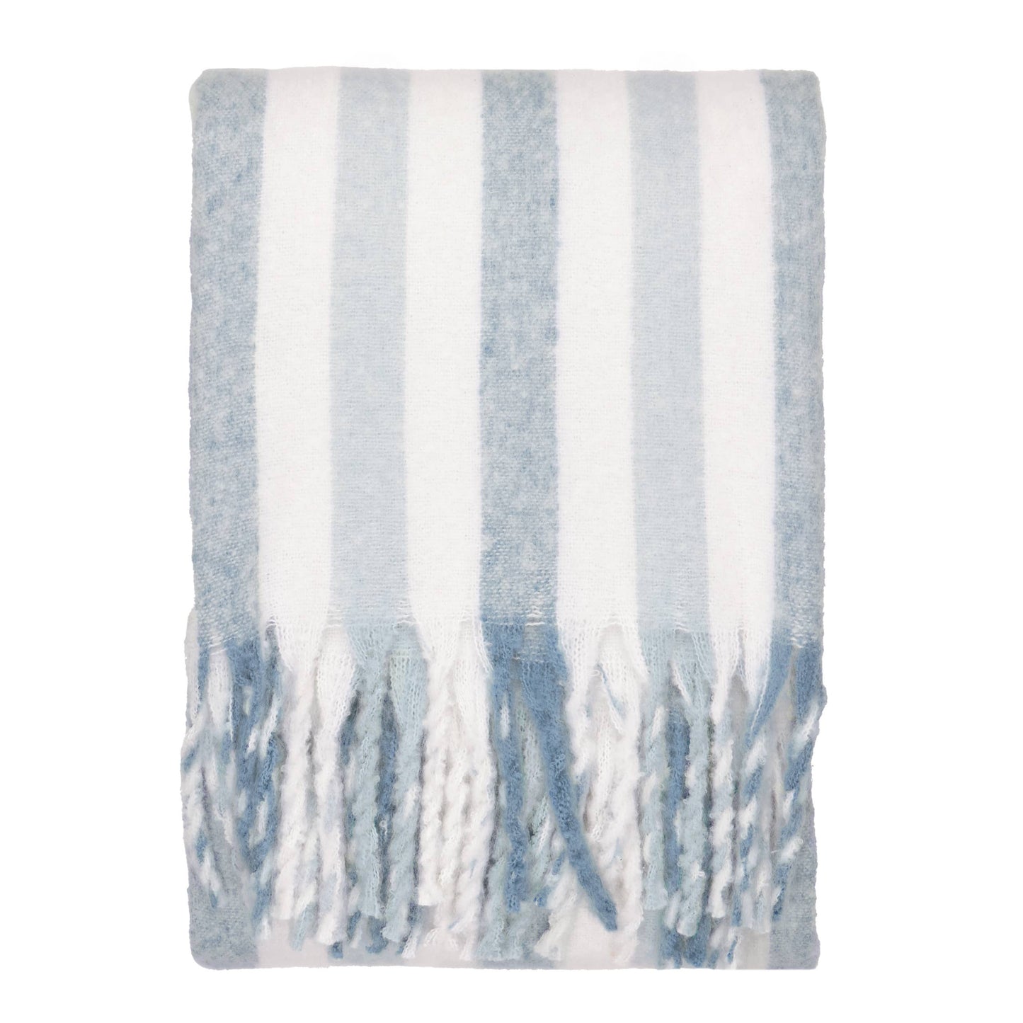 Beechwood Woven Stripe Throw Sky Blue - Bluebell and Willow