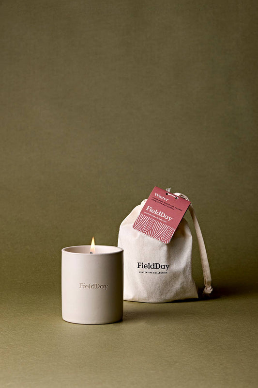 Christmas Winter Vegetable Wax Large Candle