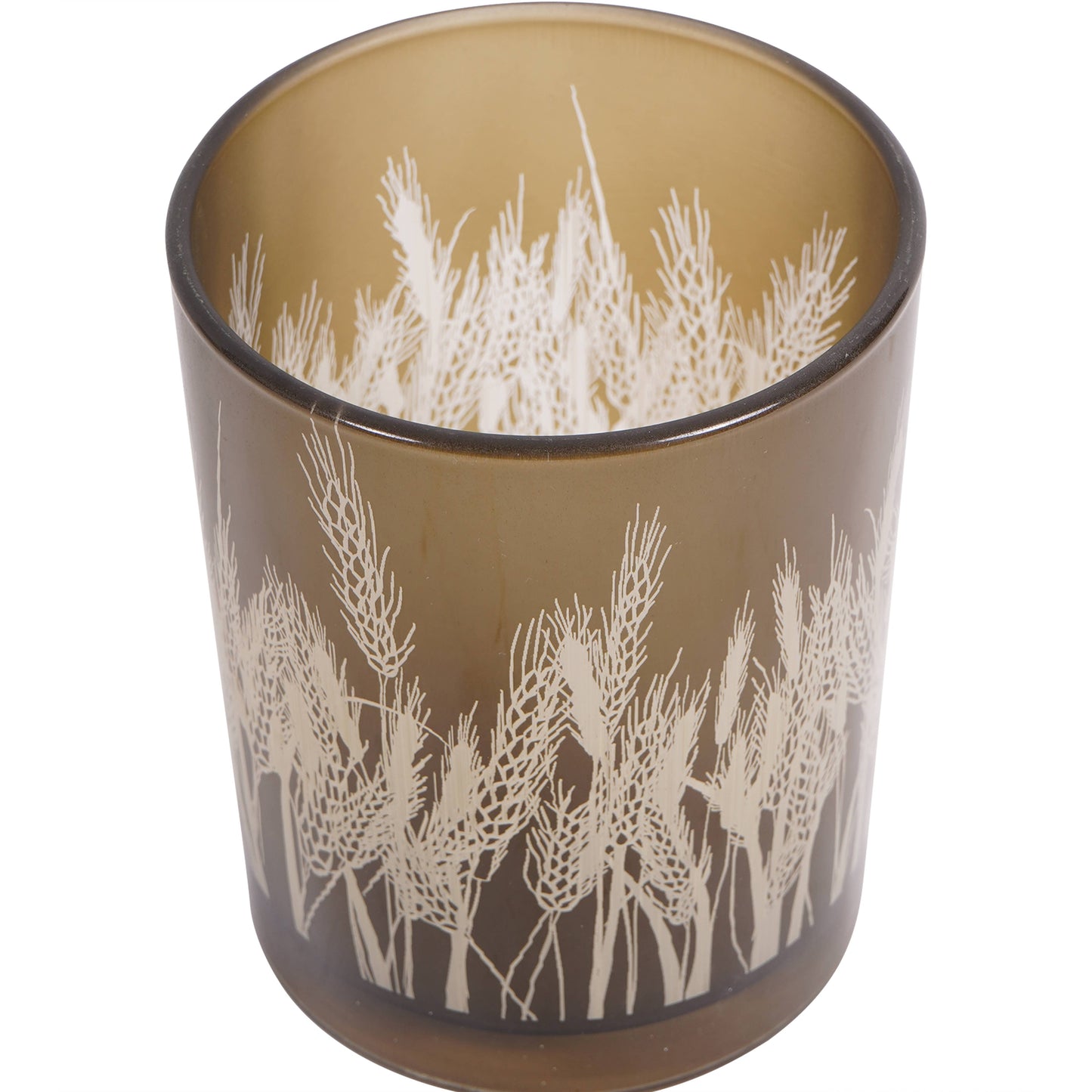 Wheatfields Glass Candle Holder Small